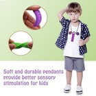 5 Pack Silicone Chew Necklaces For Sensory Kids Autism Teether Bpa-free Toys