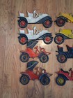 Lot Of 12 Vintage Style Metal Car Wall Decor Rustic Auto Art 12   