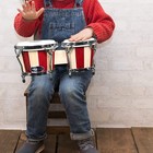 Pyle Hand Crafted Wooden Bongo Drums  6 5   7 5 Inch  Pbnd10