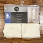 Living Colors Two Panel Pair 84  Inch Ivory 40 w X 84 l Grommet Window Long New