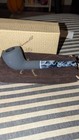 Paronelli Handmade Billiard Tobacco Pipe Black Bowl Marbled Stem