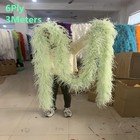 Deluxe 2m Ostrich Feather Boa Shawl 6 Layers U7 Dance Performance Accessory M8