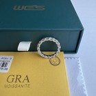 5 1ct D-color Moissanite Eternity Ring 925sterling Silver White Gold Plated Band