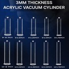 Acrylic Vacuum Cylinder For Male Enlarger Penis Pump 9 12 Inch With Female Valve