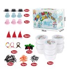 9 Pack Build A Snowman Kit - Diy Clay Crafts  Christmas Stocking Stuffer For Kid