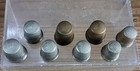 8 Vintage   Antique Sbc Simon Brothers Bros Thimbles Mixed Metals Patterns Sizes