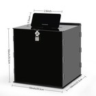 Black Acrylic Wedding Card Box With Lock  Rustic Card Box For Wedding Recepti   