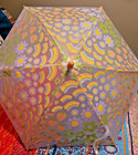 Kids Vinyl Bubble Umbrella Floral Strawberries Rainbow Peach Accents