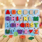 Wooden Alphabet Puzzle Board Toddlers Educational Early Learning Toys For Kids