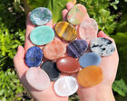 Natural Crystal Worry Stone  Choose Gemstone  crystal Healing Pocket Stone 