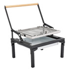 Portable Bbq Grill 360   Rotating Charcoal Grill For Camping Outdoor Foldable Usa