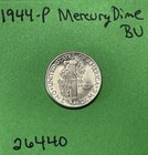 1944-p Mercury Dime 10c Bu Uncirculated Coin  90  Silver