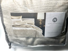 Hotel Collection Gilded Stripe King 3-piece Duvet Cover Sham Set Gold Nwt