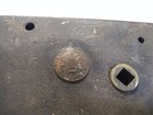Vintage Antique Victorian Jas  Carpenter Cast Iron Rim Lock 5  X 4-1 2  Latch