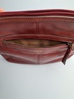 Fossil 1954 Long Live Vintage Cognac Leather Crossbody Bag purse With Zip Top