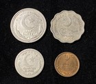 Lot Of 4 Different Circulated Foreign Coins From Pakistan  A Vintage Set 