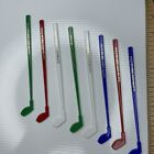 F Mixed Lot Bulk Vtg Retro Cocktail Swizzle Sticks Mcm Clayton Golf Clubs 60s