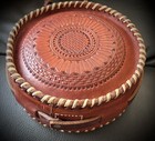 Tooled Leather Canteen By Master Saddle Maker Garry Mcclintock  Western  Cowboy 