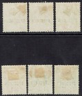 British Honduras 1904 Kevii Specimen Set Wmk Multi Crown Ca