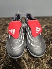 New Mens Adidas Predator Pro Fold-over Tongue Turf Soccer Shoes Jr7864 Iron Grey