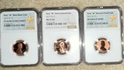 2019-w Lincoln Small Cent 3-coin Set Ngc Pf69 Rd Uc Ms67 Rd Rev Pf68 Rd
