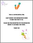 Easter - Letter From Easter Bunny - Personalized - Printable - Peek-a-boo Bunny
