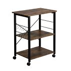 3-tier Kitchen Storage Cart Microwave Oven Rack Utility Workstation Stand Shelf
