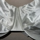 Vtg Delicates Bra Sz 38c Second Skin Satin White Underwire Shiny Jcpenney Gloss