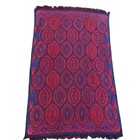 Vtg 60s Martex Terri-down Sculpted Bath Towel Washcloth Set Red Blue 11 Pieces