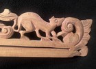Indonesian Wood Carved Tapestry Hanger