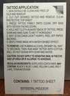 Amy Winehouse Back To Black 20th Anniversary Promo Tattoo Sheet Rare Amazing