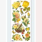 Violette Stickers Yellow Rose Sticker Sheet Bird Butterfly Flower Scrapbook Art
