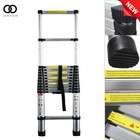 Aluminum Multi Purpose Telescopic Extension Ladder Heavy Duty Step Ladder 12 5ft