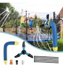 Hezruy Trampoline Sprinkler For Kids 360  rotation Outdoor Water Play Sprinkler F
