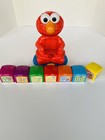 Sesame Street Elmo Alphabet Blocks Find And Learning Talking Toy M Tested Broken