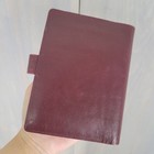 Vtg Lodis Passport Wallet Unisex Os Burgundy Leather Us Seal Travel Organizer
