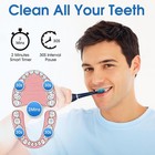 Obvie Sonic Electric Toothbrush    5 Modes 3 Brush Heads Rechargeable Waterproof