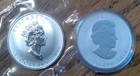 Lot Of  2  Canada Maple Leaf -- 1 Oz Silver -- 2000   2012 Year Of The Dragon