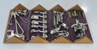 Antique Singer Sewing 1889 Oak Puzzle Box W all Attachments  Purple Velvet  Vgc