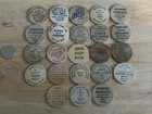 Wooden Nickel Junk Drawer Vintage Lot 23 Advertising Indian Buffalo Lady Liberty
