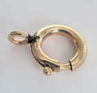 Vintage 9mm 12k Gold Filled Heavy Duty Spring Ring Clasp For Chain bracelet -g74