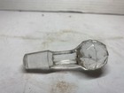 Vintage Clear Glass Faceted Bottle Stopper