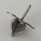 Vintage Dreidel Silver 925 Filigree Hanukkah Sevivon Sham From Israel Vtg Gift