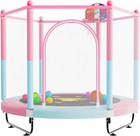 60  Trampoline For Kids  5 Ft Indoor   Outdoor Toddler Baby Trampoline With B   