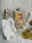 Vintage Avon Bottle Lot Of 6 W  Boxes Baby Shoe  Sitting Pretty  Poodle   More 