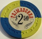 1966 Del Webb s Primadonna Club  2 50 Casino Chip Reno Nevada