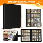 Premium Card Binder 16 Pocket  1000  Cards Pu Cover Trading Card Binder Side Loa
