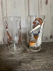 Wile E Coyote Road Runner 1973 1974 Vtg Promo Collector Series Pepsi Glass Rare