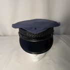 Vintage Police Officer Dress Uniform Hat With Visor Size 7-1 4
