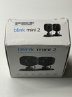 Blink Mini 2 Indoor outdoor Plug-in Security Camera 1080p 2-pack Open Box